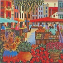 click here to view larger image of French Market (hand painted canvases)