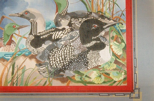 click here to view larger image of Loon Composition (hand painted canvases)