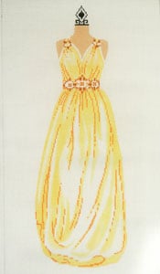 click here to view larger image of Evening Gown - Yellow (hand painted canvases)