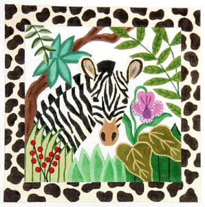 click here to view larger image of Jungle Stripes - Zebra (hand painted canvases)