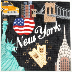 click here to view larger image of New York, New York (hand painted canvases)