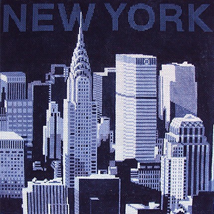 click here to view larger image of New York Skyline (hand painted canvases)