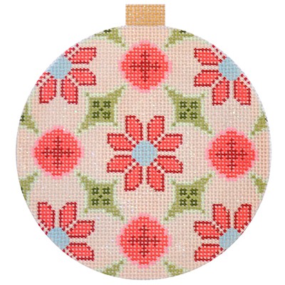 click here to view larger image of Florentine Bauble - Peach (hand painted canvases)