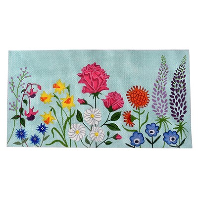 click here to view larger image of English Garden Panel (hand painted canvases)