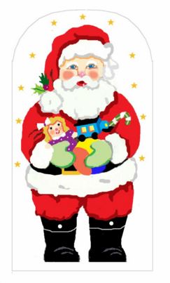 click here to view larger image of Mr Santa (printed canvas)