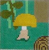 click here to view larger image of Yellow Mushroom (hand painted canvases)
