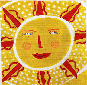 click here to view larger image of Yellow Sun (hand painted canvases)