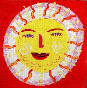 click here to view larger image of Red Sun (hand painted canvases)
