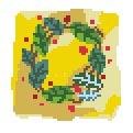click here to view larger image of Christmas Wreath (hand painted canvases)