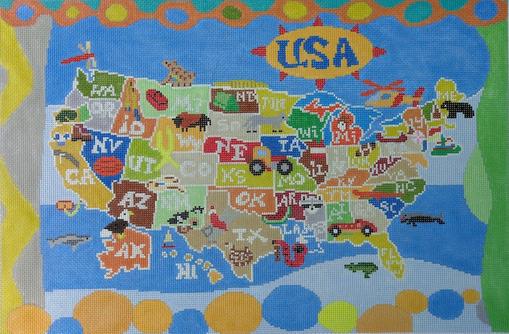click here to view larger image of United States of Boys (hand painted canvases)