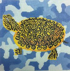 click here to view larger image of Pond Turtle (hand painted canvases)
