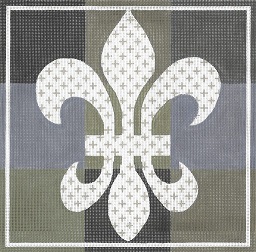 click here to view larger image of Fleur De Lis (hand painted canvases)