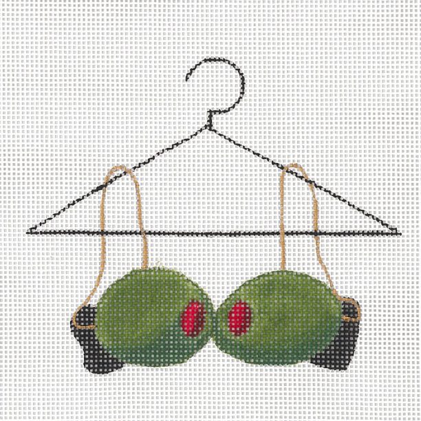 click here to view larger image of Martini Bra (hand painted canvases)
