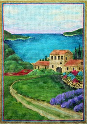 click here to view larger image of Seaside Villa (hand painted canvases)