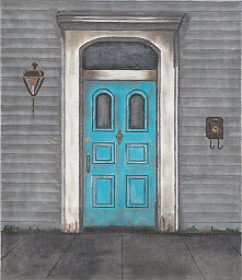 click here to view larger image of Orleans Italiante Door (hand painted canvases)