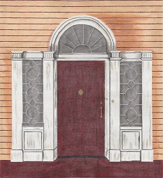 click here to view larger image of Adam Door (hand painted canvases)