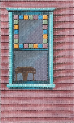 click here to view larger image of Stained-Glass Window (hand painted canvases)