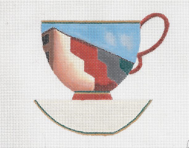 click here to view larger image of SOHO Tea Cup (hand painted canvases)