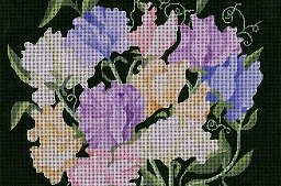 click here to view larger image of Giant Sweet Peas (hand painted canvases)