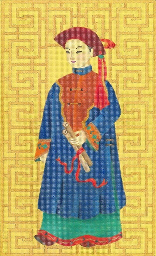 click here to view larger image of Chinese Man With Scroll (hand painted canvases)