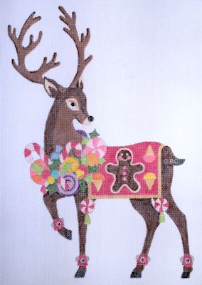 click here to view larger image of Reindeer #5 (hand painted canvases)