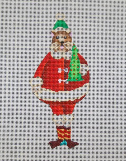 click here to view larger image of A Santa Cat With Tree (hand painted canvases)