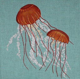 click here to view larger image of Sea Nettles (hand painted canvases)