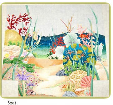 click here to view larger image of Seahorses (Seat for Seahorse Kiddie Chair) (hand painted canvases)