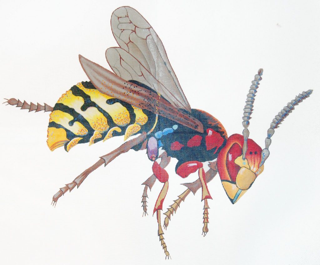 click here to view larger image of Wasp (hand painted canvases)