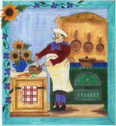 click here to view larger image of Provincial Chef, The (hand painted canvases)