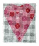 click here to view larger image of Dots on Dots Heart (hand painted canvases)
