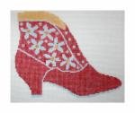 click here to view larger image of Red Boot (hand painted canvases)