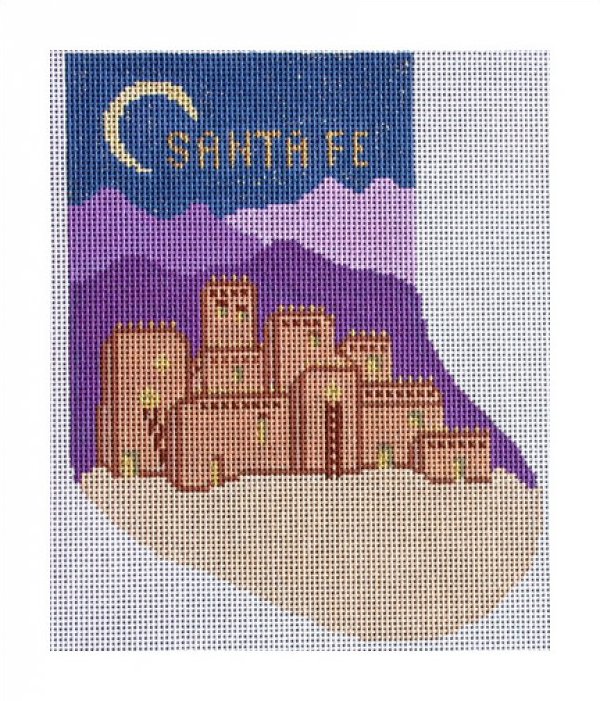 click here to view larger image of Santa Fe Stocking (hand painted canvases)