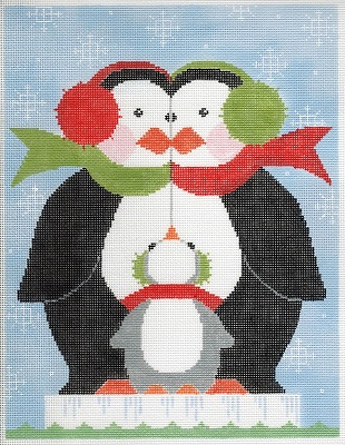 click here to view larger image of Penguin Family (hand painted canvases)