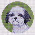 click here to view larger image of Shih Tzu Ornament (hand painted canvases)
