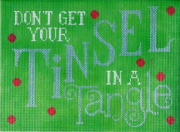 click here to view larger image of Don't get your tinsel in a tangle (hand painted canvases)