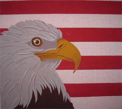 click here to view larger image of Eagle/Flag (hand painted canvases)