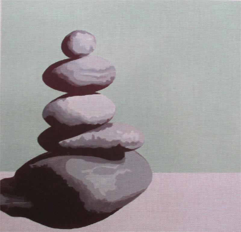 click here to view larger image of Zen Rocks (hand painted canvases)
