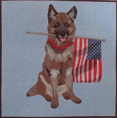click here to view larger image of German Shephard (hand painted canvases)