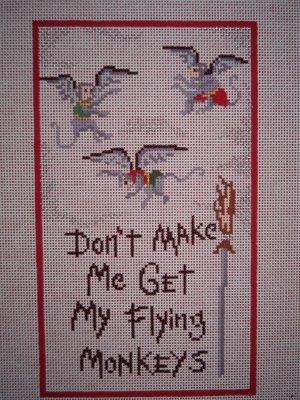 click here to view larger image of Don't Make Me Get My Flying Monkeys (hand painted canvases)