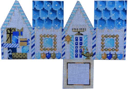 click here to view larger image of Hanukkah Cottage (hand painted canvases)