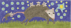 click here to view larger image of Nighttime Opossum (hand painted canvases)