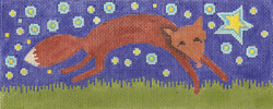 click here to view larger image of Nighttime Fox (hand painted canvases)