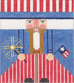 click here to view larger image of July Nutcracker (hand painted canvases)