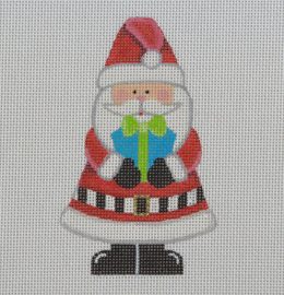 click here to view larger image of Triangular Santa (printed canvas)