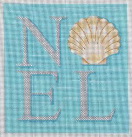 click here to view larger image of Seaside Noel Shell (hand painted canvases)