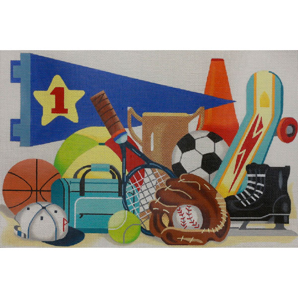 click here to view larger image of Sports (hand painted canvases)