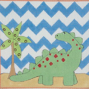 click here to view larger image of Green Brontosaurus (hand painted canvases)