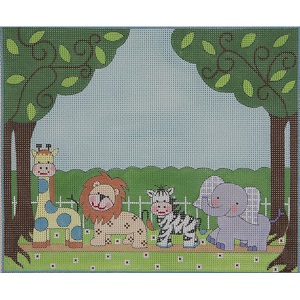 click here to view larger image of Animal Parade II (hand painted canvases)