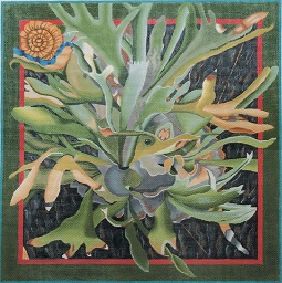 click here to view larger image of Staghorn Fern (hand painted canvases)